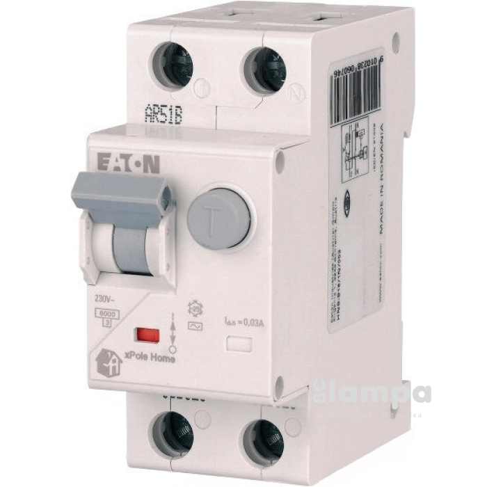 АД, вимикач диф.струму з захистом від надструмів Eatone HNB - 2/25/1N/C/003 (195129) Serbia