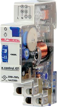 Таймер освітлення сходовий електромеханічний e.control.t01, E.NEXT