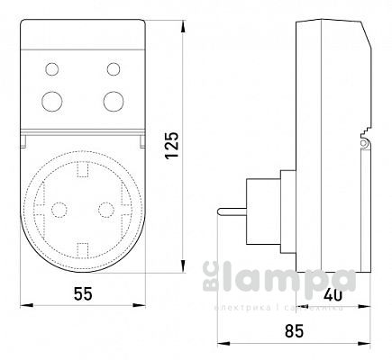 ПЗВ, реле диференційного струму e.NEXT розеточне e.control.d01 (i0310024) Poland