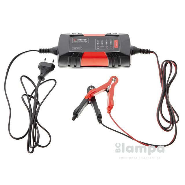 Зарядний пристрій INTERTOOL 6 / 12B 2A 230V (AT-3022/456441)