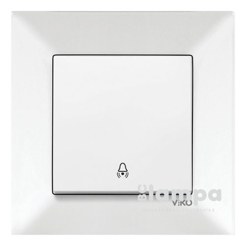 Кнопка біла Дзвінка VIKO Meridian (90970006)