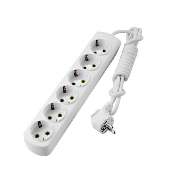 Подовжувач 6гн.  3м  с з/к LEZARD LETITIA (721-0603-601)