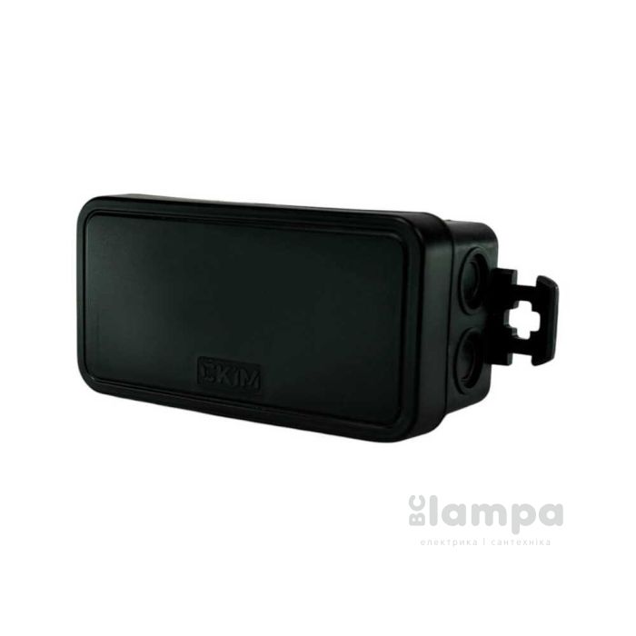 Розподільна коробка зовнішня  85*43*39 мм СКІМ чорна IP44 (К45В)