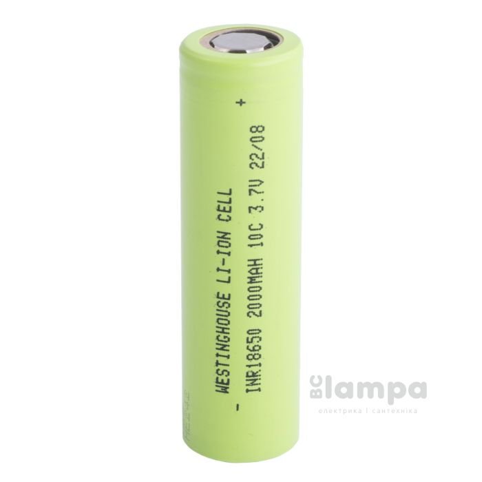 Акумулятор 18650 WESTINGHOUSE  Li-Ion 2000mAh 3.7V 10С високострумовий (INR18650P-2000)