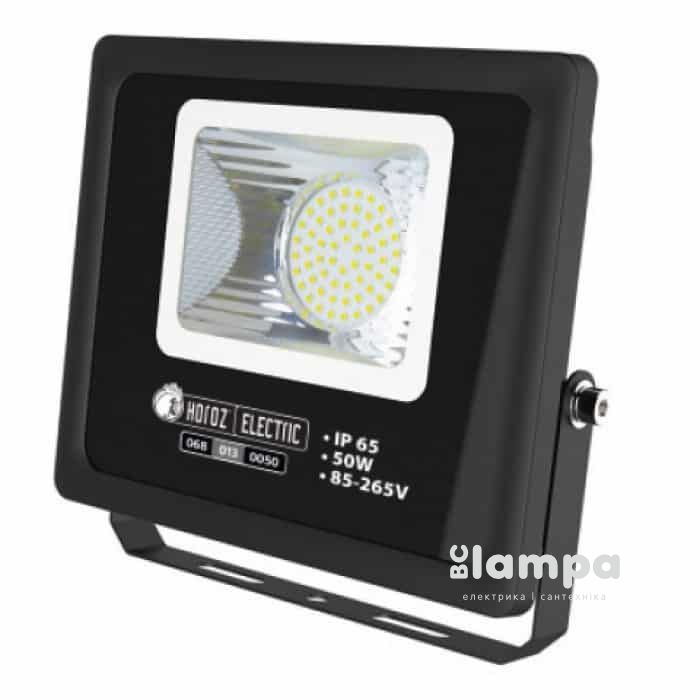 Прожектор HOROZ LION- 50 LED  50W 6400K IP65 4250lm 220V чорний (068-013-0050)