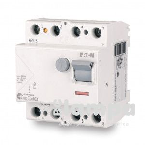 ПЗВ, реле диференційного струму Eaton HNC - 4/63/003 4p 63A 0,03A (194695) Serbia