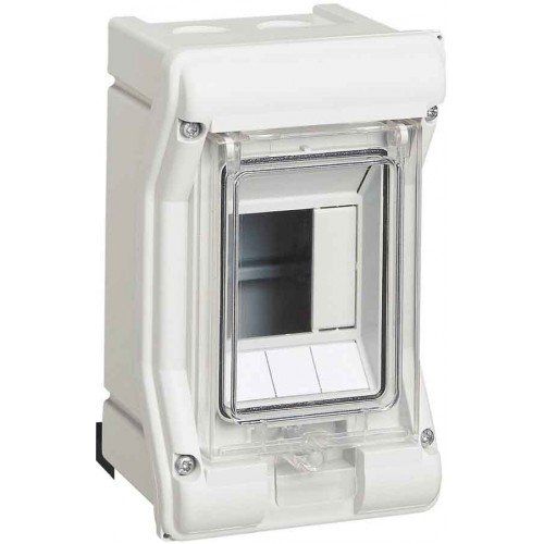 Hager Vector щит розподільчий зовн.устан.  3 мод. прозорі дверцята, IP54/65 (VE103D)