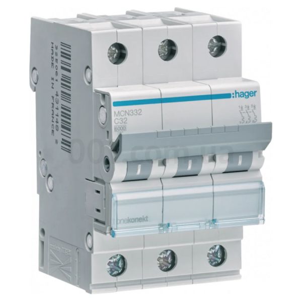 Автоматичний вимикач Hager MC332A 3p 32A C