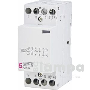 Контактор модульный ETI RA 25-40 4NO I=25А 220V