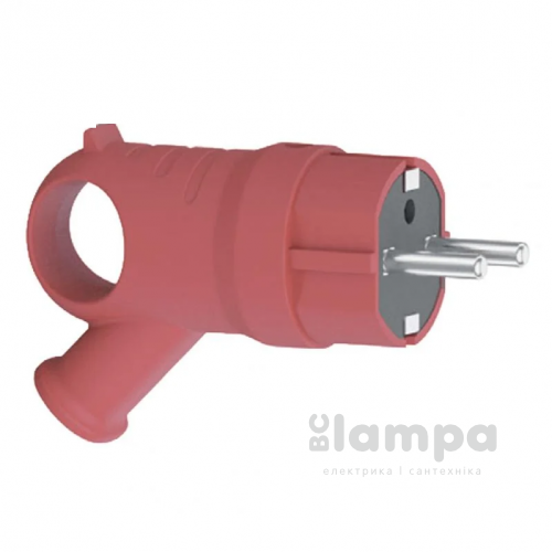 Вилка кутова з кільцем NEOMAX с з/к каучук червона (NX2202)