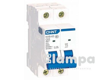 Автоматичний вимикач CHINT DZ47-60 2P С50А (188048)