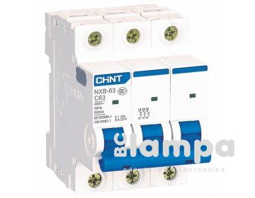 Автоматичний вимикач CHINT NXB-63 3P, С20 (814171)