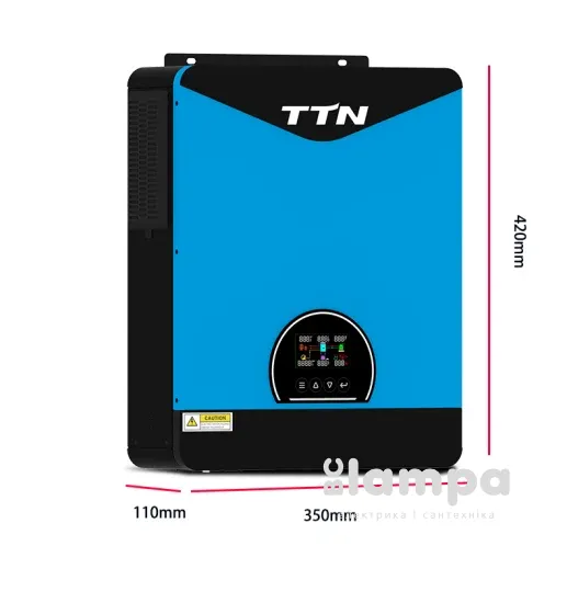 Інвертор гібридний TTN серія TECO 6,2kW 48V, гар-я 1 рік
