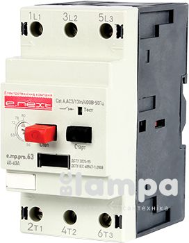 Автомат захисту двигуна E.NEXT e.mp.pro63 40-63A p004010