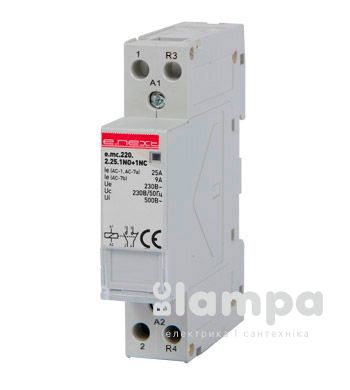 Контактор модульний e.Next e.mc.220.2.25.1NO+1NC, 2P 25 А 220В (p005020) не випускають