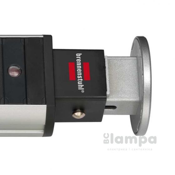 Подовжувач 3гн.  2м  з/к вертикальний, вбудований Ø60мм, Brennenstuhl Tower Power