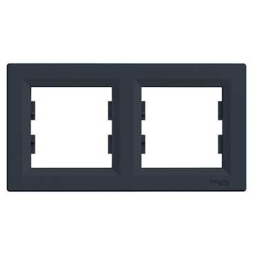 Schneider Electric Asfora антрацит рамка горизонтальна 2 - на (ЕРН5800271)
