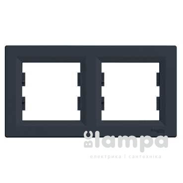 Schneider Electric Asfora антрацит рамка горизонтальна 2 - на (ЕРН5800271)