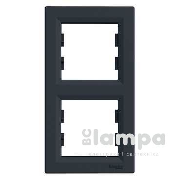 Schneider Electric Asfora антрацит рамка вертикальна 2 - на (ЕРН5810271)