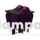 Перемикач клавішний КП - 44и 15А/220W двохклавішний підсвітка KSD3 (505470/505471/196939)