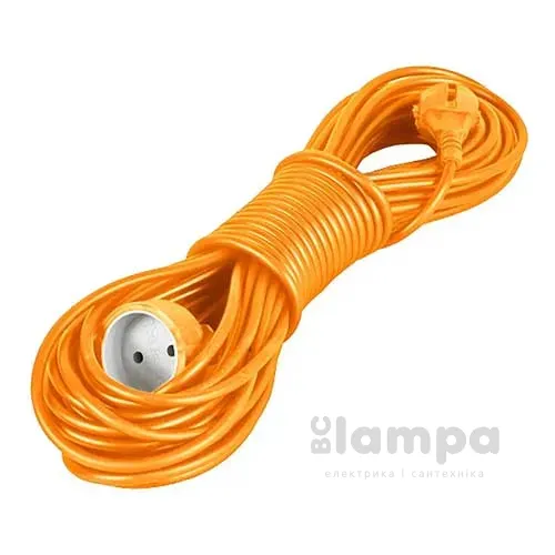 Подовжувач 1гн. 20м  без з/к ПВС 2*1,5 (VS 215-20-OC)