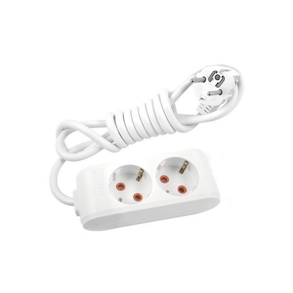 Подовжувач 2гн.  2м  з/к VIKO Multi-let (90114202)