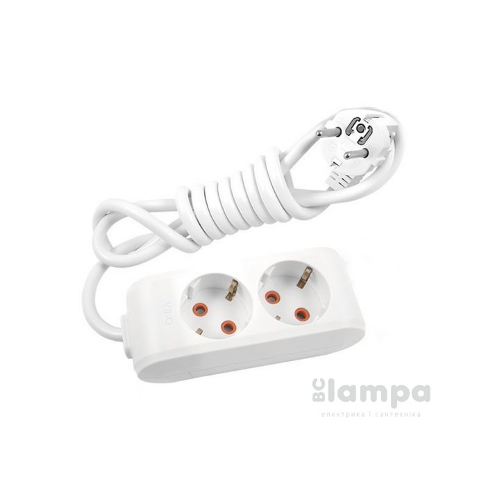 Подовжувач 2гн.  5м  з/к VIKO Multi-let (90114205)