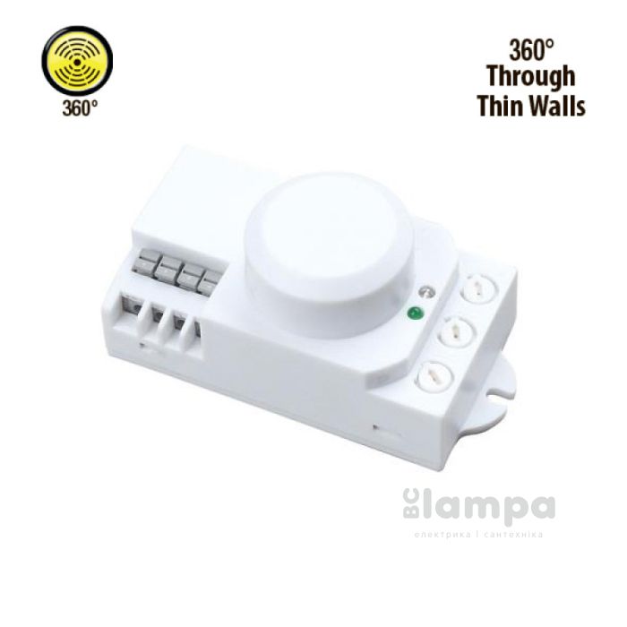 Датчик руху 360°- Horoz Electric 1200W Е27 мікрохвильовий IP20 (HL486) (088-001-0007)