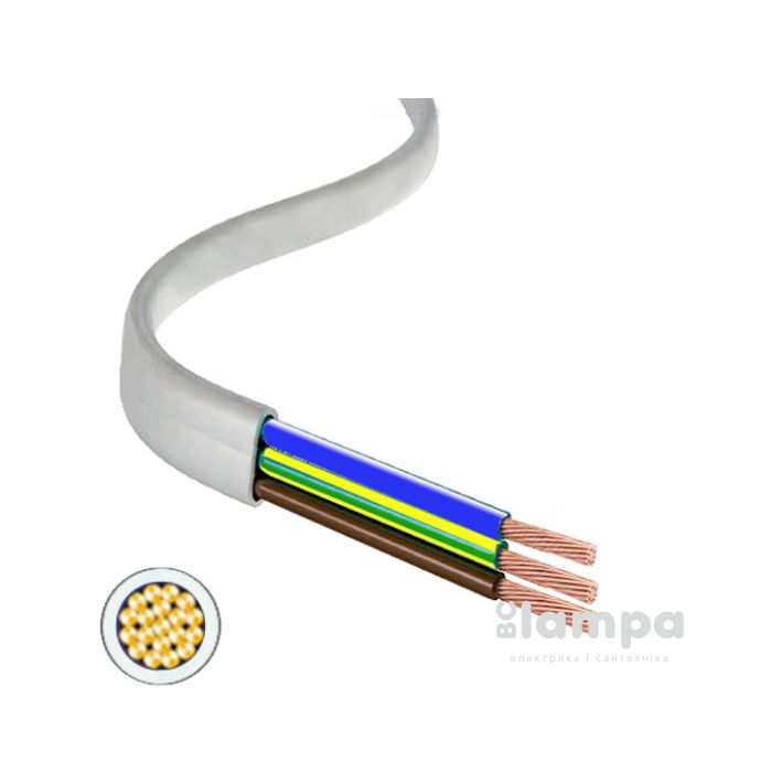ШВВП 3 х 2,5 mm²  Провод ЗЗЦМ