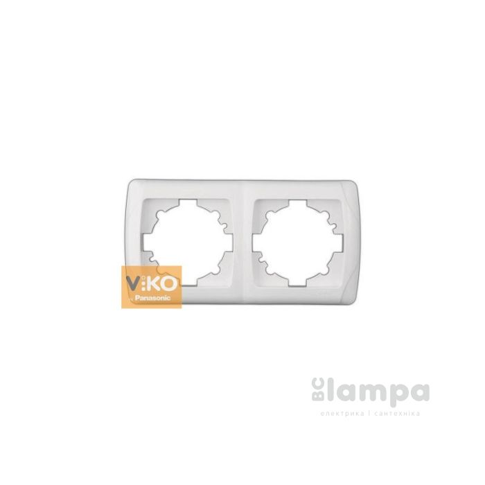 Рамка белая 2-я вертикальная  VIKO CARMEN (90571002)