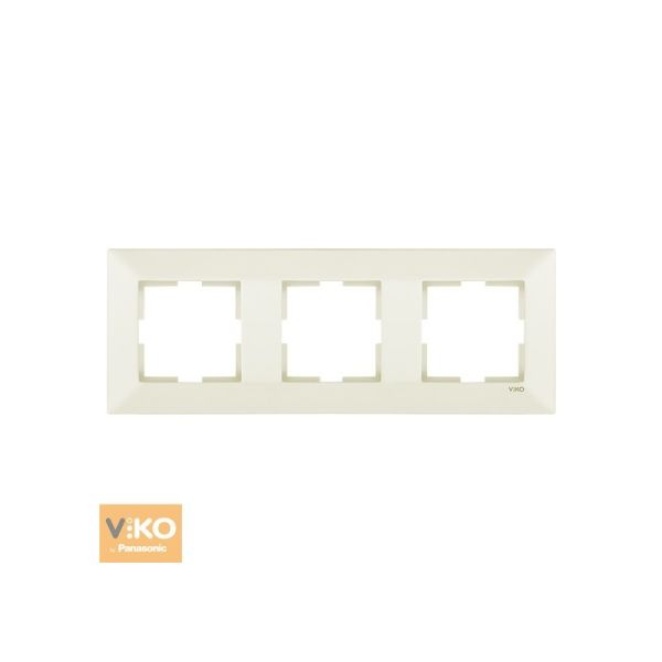 Рамка Крем 3- ная горизонт Viko Meridian (90979013)