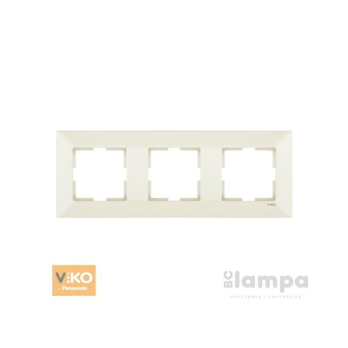 Рамка Крем 3- ная горизонт Viko Meridian (90979013)