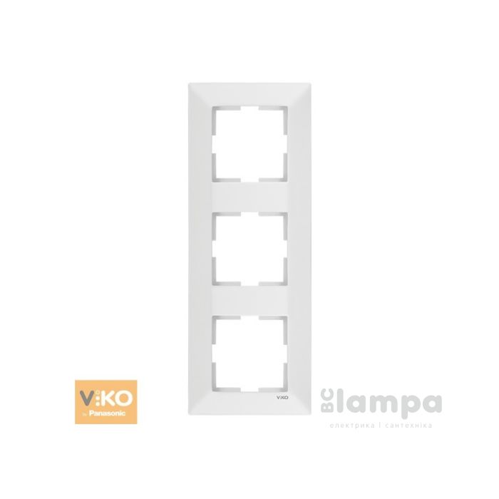 Рамка Біла 3- на вертикальна Viko Meridian (90979023)