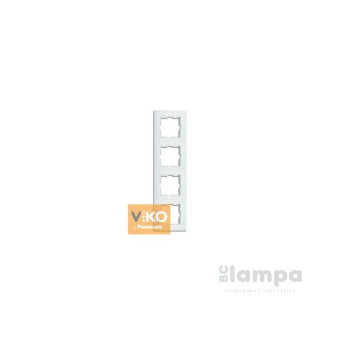 Рамка Біла 4- на  вертикальна Karre VIKO (90960223)