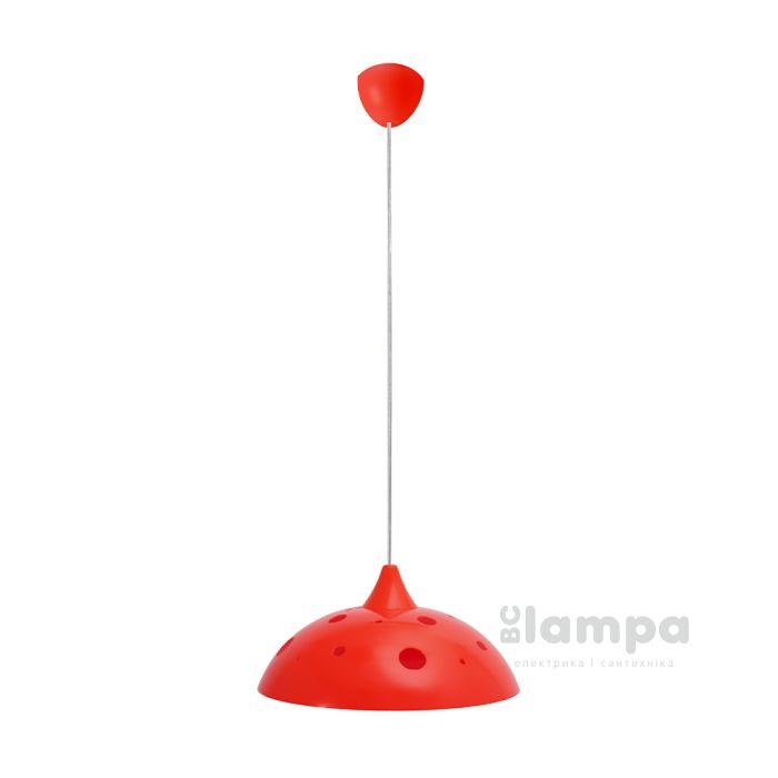 Светильник потолочный ERKA 1302 60W Е27 червоний с отворами