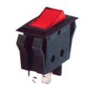Перемикач клавішний КП - 40и 15А/220W червоний широкий з термозахистом (505465)