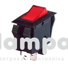 Перемикач клавішний КП - 40и 15А/220W червоний широкий з термозахистом (505465)