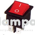 Перемикач клавішний КП -  2и 30A/220W 4pin красный KSD4-201N-B (505393k/169971)