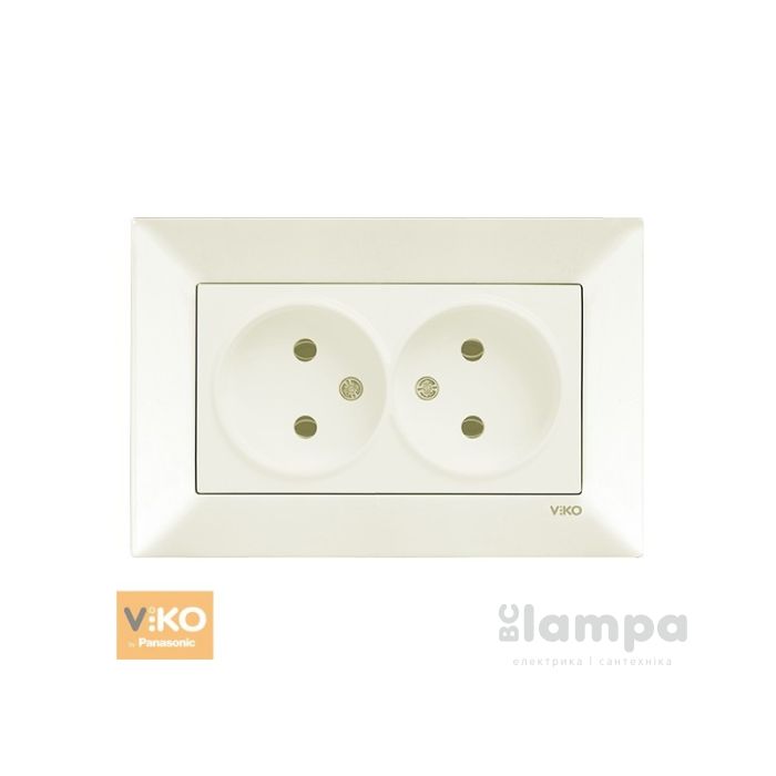 Розетка Крем 2- на Viko Meridian (90970255)