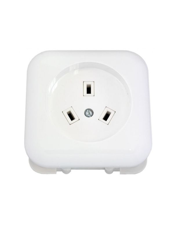 Силова розетка Bylectrica 220В, внутрішня, біла (РС32-006)