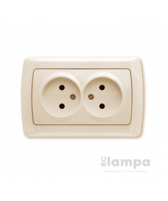 Розетка крем 2-я VIKO CARMEN (90562055/90569255)
