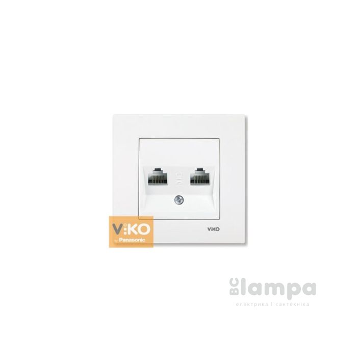 Розетка Біла РС 2- на Karre VIKO (90960034)