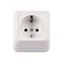 Розетка 1- на  з/к біла LUXEL OPERA (2004)
