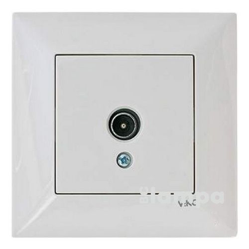 Розетка Біла 1- на ТV прохідна Viko Meridian (90970060)