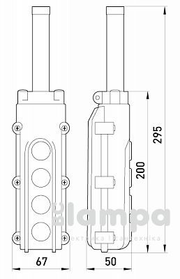 Пост тельферний e.cob.stand.4, 500В  s007002