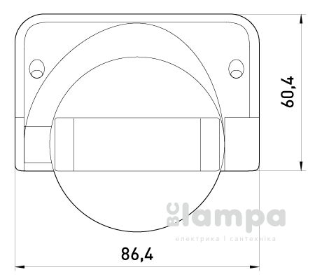 Датчик руху 180°- E.NEXT білий IP44 (SEN 09) (s061002)