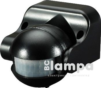 Датчик руху 180°- E.NEXT чорний IP44 (SEN 09) (s061003)