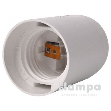 Патрон термопласт білий, гладкий Е27 (GAV415 / HN-032051 / s9100017/169536)