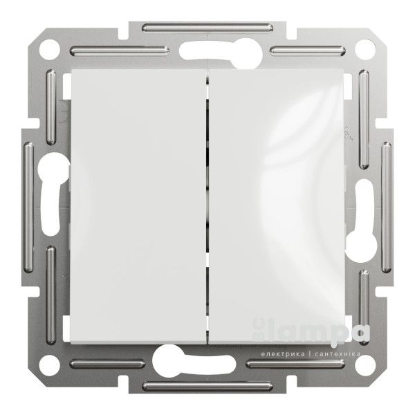 Schneider Electric Asfora білий вимикач 2 кл. без рамки  (ЕРН0370121)