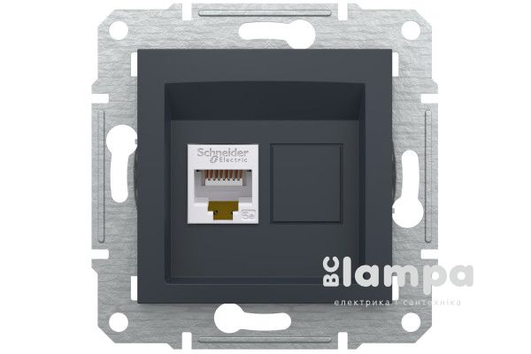 Schneider Electric Asfora антрацит розетка PC 1- на (ЕРН4300171)